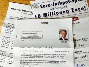Faber Exklusive Einladung zur Jackpot-Jagd Brief