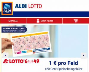 Aldi-Lotto Screenshot