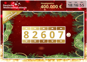 Deutsche WeihnachtsLotterie von Lottohelden Tippschein