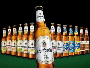 Teilnehmende Biersorten am Krombacher Gewinnspiel